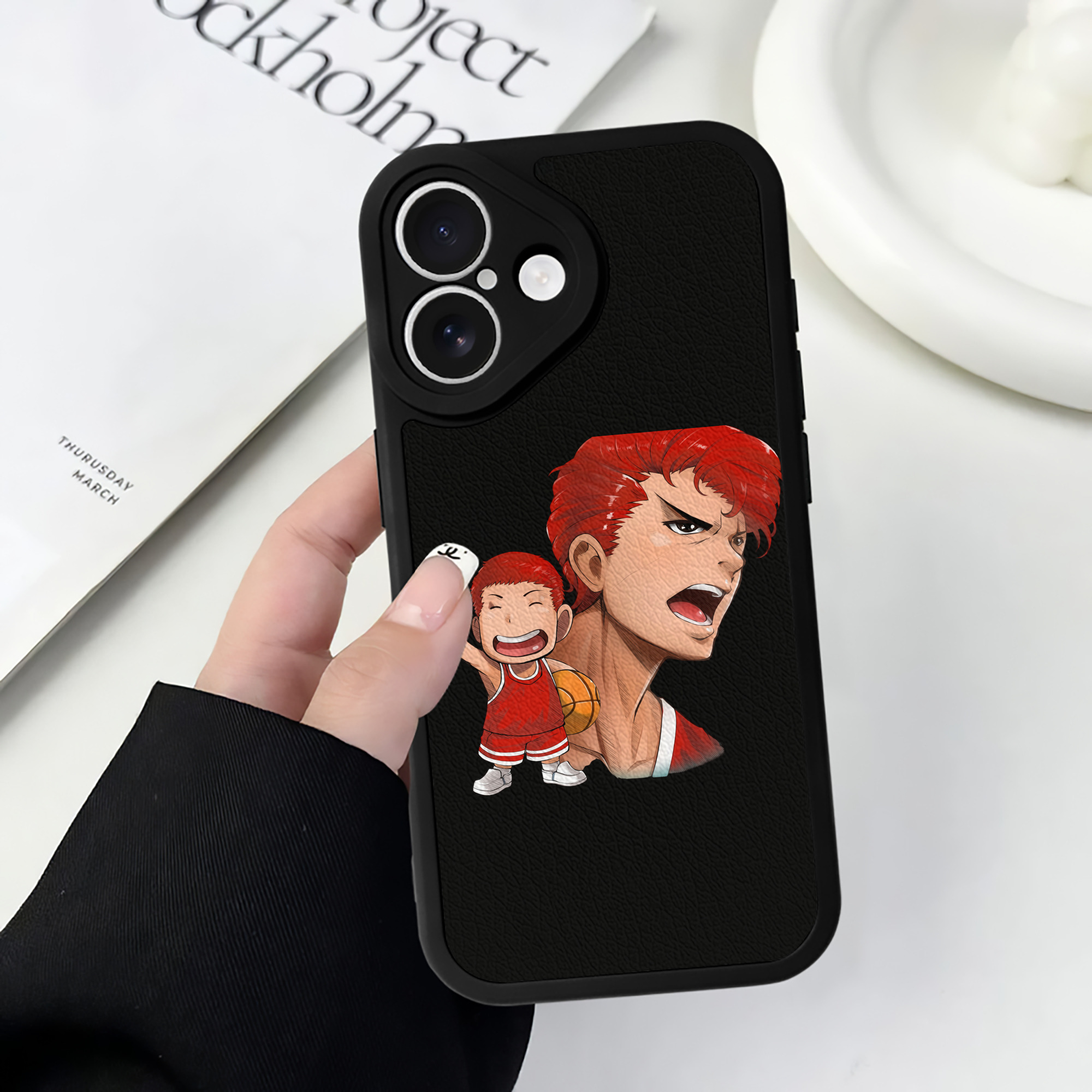 （画像用） SLAM DUNK／スラムダンク 【iPhone 16シリーズ対応】シリコンスマホケース（レザー調） 材質：シリコン